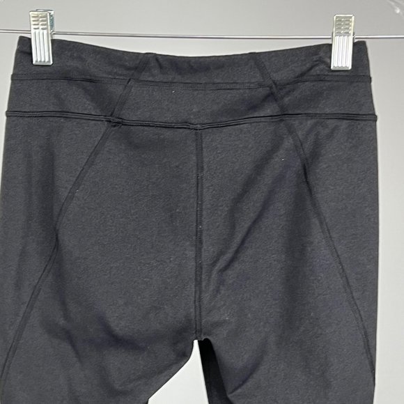Lucy Powermax Womens Hatha Charcoal Gray Crop Capri Leggings Activewear size S - Picture 7 of 12